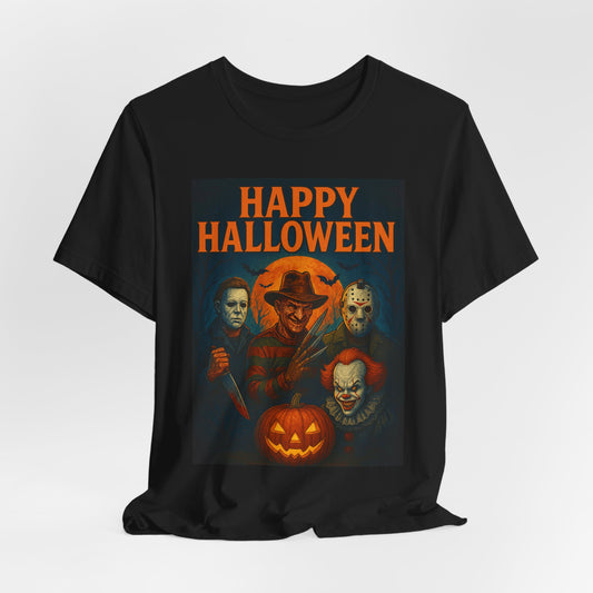 Halloween Horror Movie Tee, Unisex Short Sleeve Shirt, Spooky Gift, October Festive Shirt, Halloween Costume