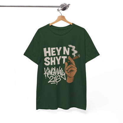 Unisex Heavy Cotton Tee with Hip Hop Design, Urban Style Shirt, Funny Graphic Tee, Music Lover Gift, Streetwear Fashion