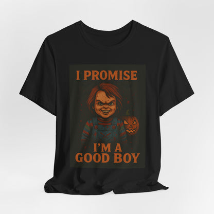 Halloween Chucky Tee, Unisex Short Sleeve Shirt, Horror Movie Apparel, Spooky Fashion, Creepy Graphic Tee
