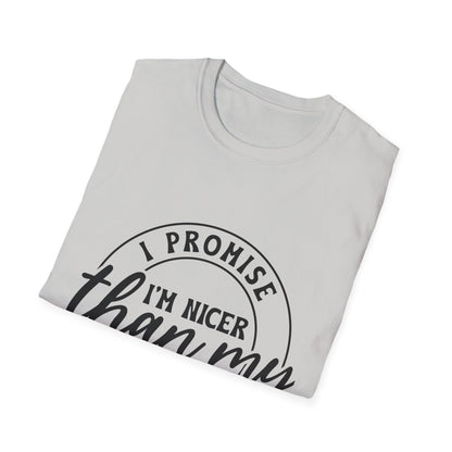 Funny Unisex Softstyle T-Shirt, Casual Tee, Gift for Friends, Humor Shirt, Quirky Fashion, Everyday Wear
